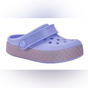 Crocs Kids Off Court Reflect Mermaid Clog Moon Jelly/Multi size 11 lavender